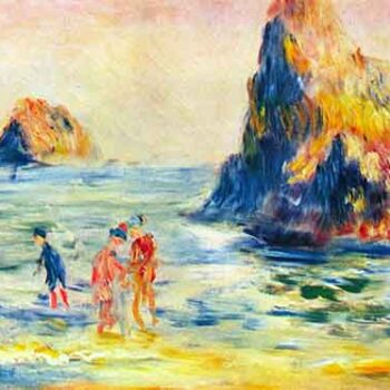Cliffs at Guernsey by Renoir