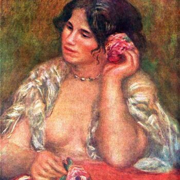 Gabriele with a Rose by Renoir