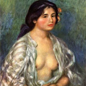 Gabrielle with Open Blouse by Renoir