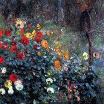 Garden in The Street Cortot, Montmartre by Renoir
