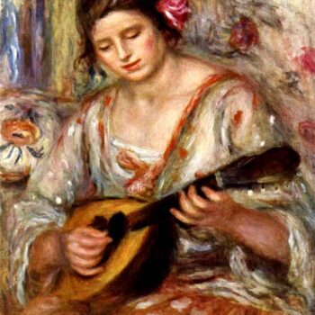 Girl with Mandolin by Renoir