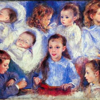 Images of Children's Character Heads by Renoir