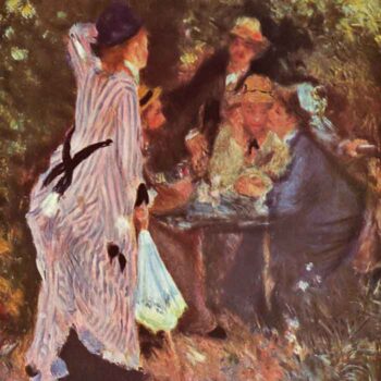 In The Garden (In The Garden Bower of Moulin De La Galette by Renoir