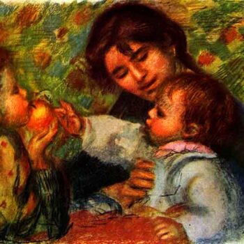 Jean Renoir and Gabrielle by Renoir