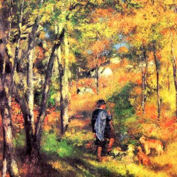 Jules Le Coeur and His Dogs by Renoir