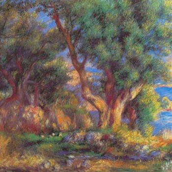 Landscape in Menton by Renoir
