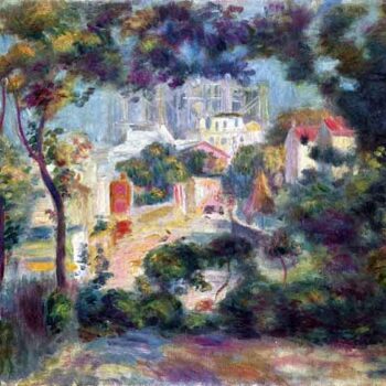 Landscape with a View of The Sacred Heart by Renoir