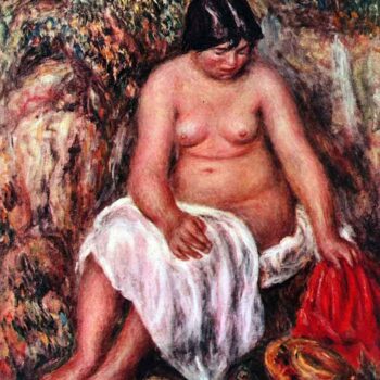 Nude with Straw by Renoir