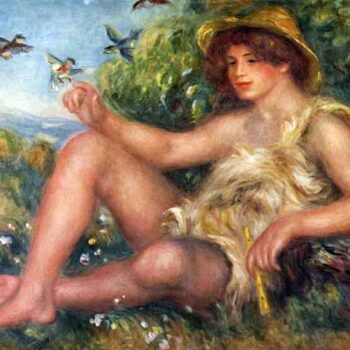 Portrait of Alexandre Thurneyssen as a Shepherd Boy by Renoir