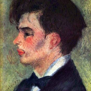 Portrait of Georges RiviĚŁĺ¬Re by Renoir