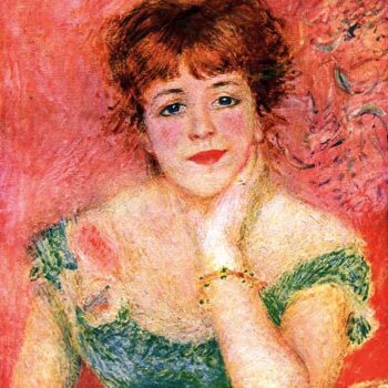 Portrait of Jeanne Samary by Renoir