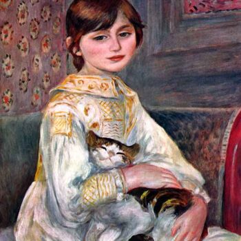 Portrait of Mademoiselle Julie Manet by Renoir