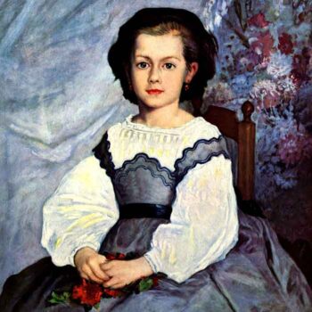 Portrait of Mademoiselle Romaine Lancaux by Renoir