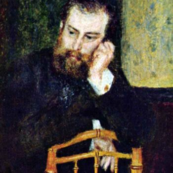 Portrait of The Painter Alfred Sisley [1] by Renoir