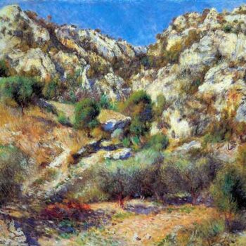 Rocks at L'Estage by Renoir