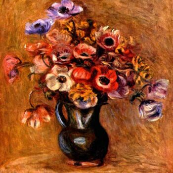 Still Life with Anemones by Renoir
