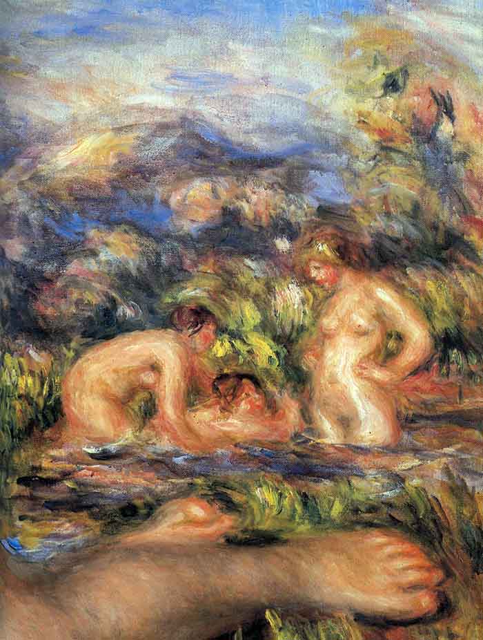 The Bathers (Detail) by Renoir