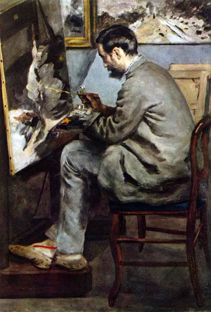 The Painter in The Studio of Bazille by Renoir