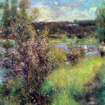 The Seine at Chatou by Renoir