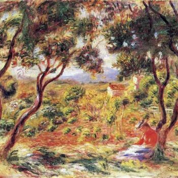 Vines at Cagnes by Renoir
