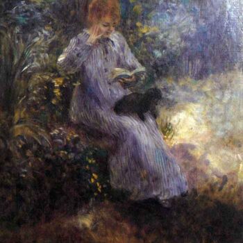 Woman with a Black Dog by Renoir