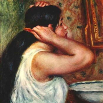 Woman with Hair Combs by Renoir