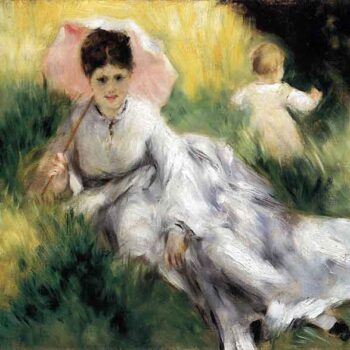 Woman with Parasol by Renoir