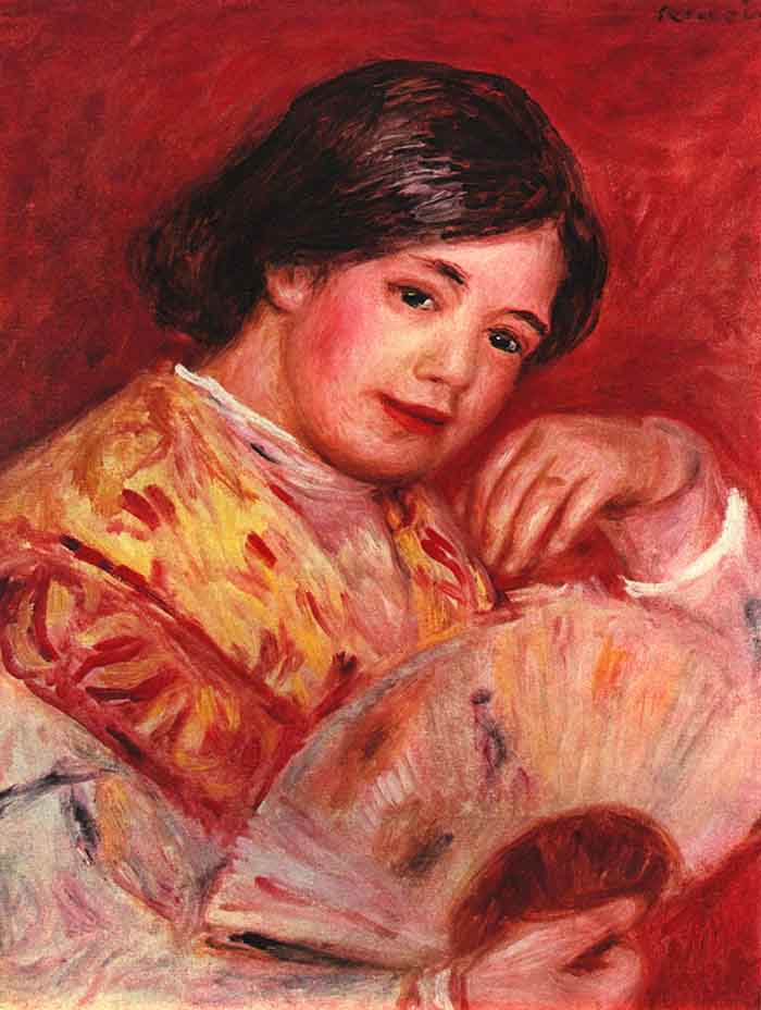 Young Girl with Fan by Renoir