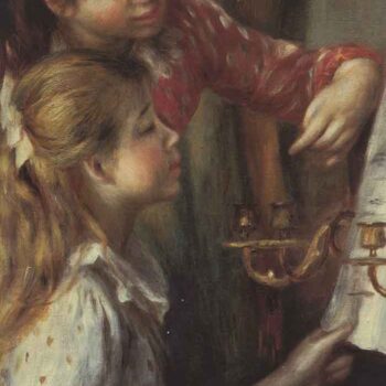 Young Girls at The Piano (Detail) by Renoir