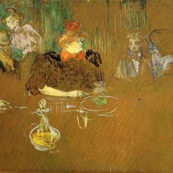 At The Table by Toulouse-Lautrec