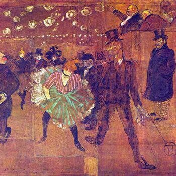 Ball at Moulin-Rouge by Toulouse-Lautrec