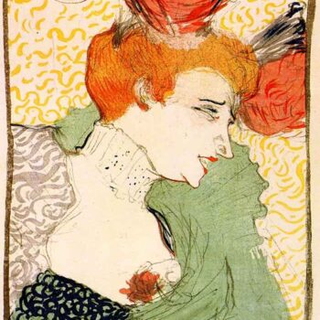 Bust Portrait by Toulouse-Lautrec
