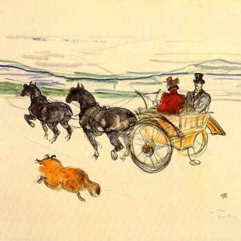 Carriage by Toulouse-Lautrec
