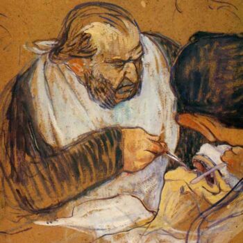 Doctor Pean Operates by Toulouse-Lautrec