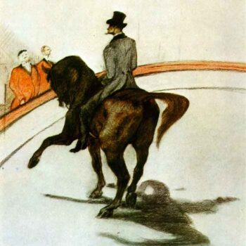 Horse in The Ring by Toulouse-Lautrec