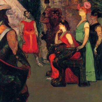 Messaline Sitting on a Throne by Toulouse-Lautrec