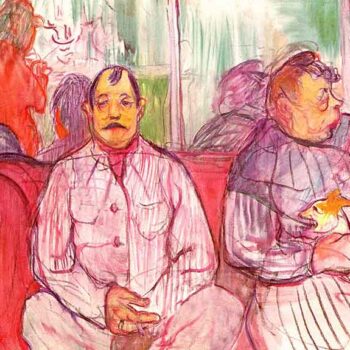 Monsieur Madame and The Little Dog by Toulouse-Lautrec