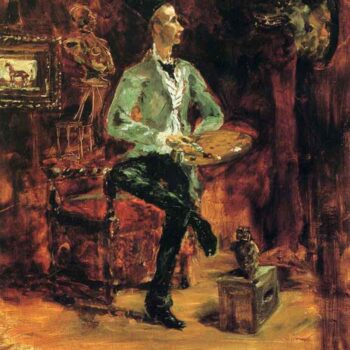 Princeteau in His Studio by Toulouse-Lautrec