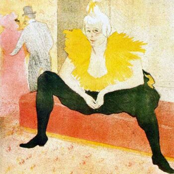 Sitting Clown by Toulouse-Lautrec