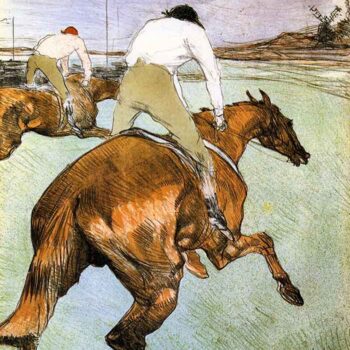 The Jockey 2 by Toulouse-Lautrec
