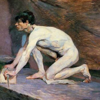 The Marble Polisher by Toulouse-Lautrec