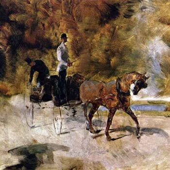 The One Horse Carraige by Toulouse-Lautrec