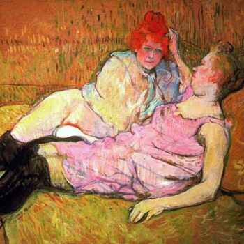 The Sofa by Toulouse-Lautrec
