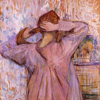 Woman Combing Her Hair by Toulouse-Lautrec