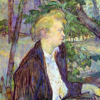 Woman in The Garden by Toulouse-Lautrec