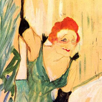 Yvette Guilbert Greets The Audience by Toulouse-Lautrec