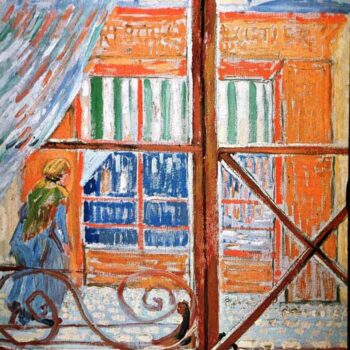 A Pork-Butchers Shop Seen from a Window