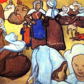 Breton Women After Emile Bernard