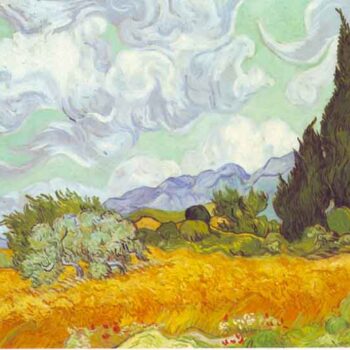 Cornfield with Cyprusses by Van Gogh