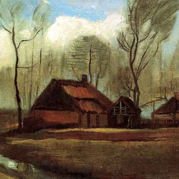 Farmhouses Among Trees